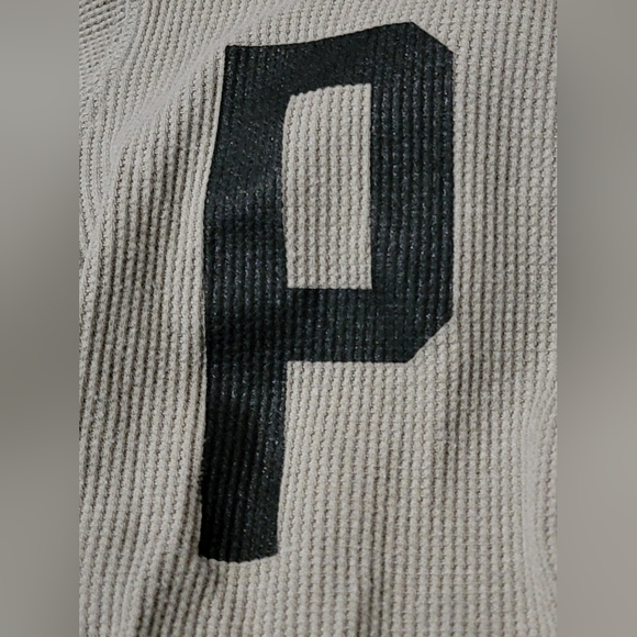 Victorias Secret PINK green thermal long sleeve crop top. Size L - Picture 5 of 5